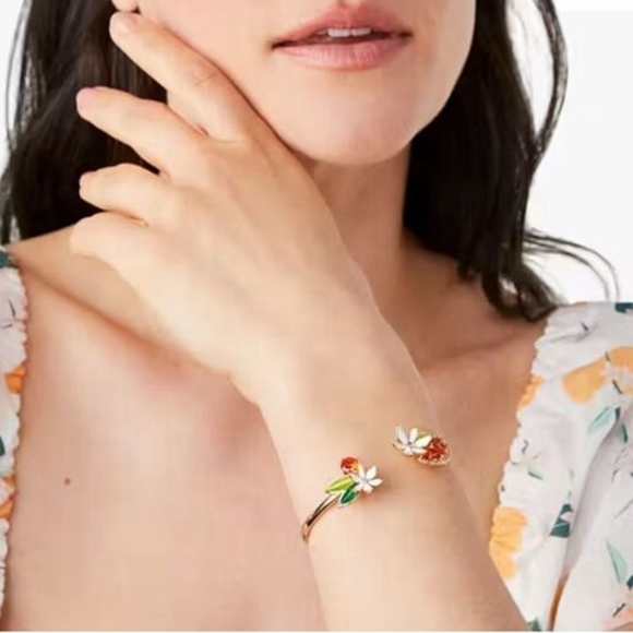 NEW Kate Spade Sweet Citrus Hinge Cuff Bracelet - Picture 6 of 7